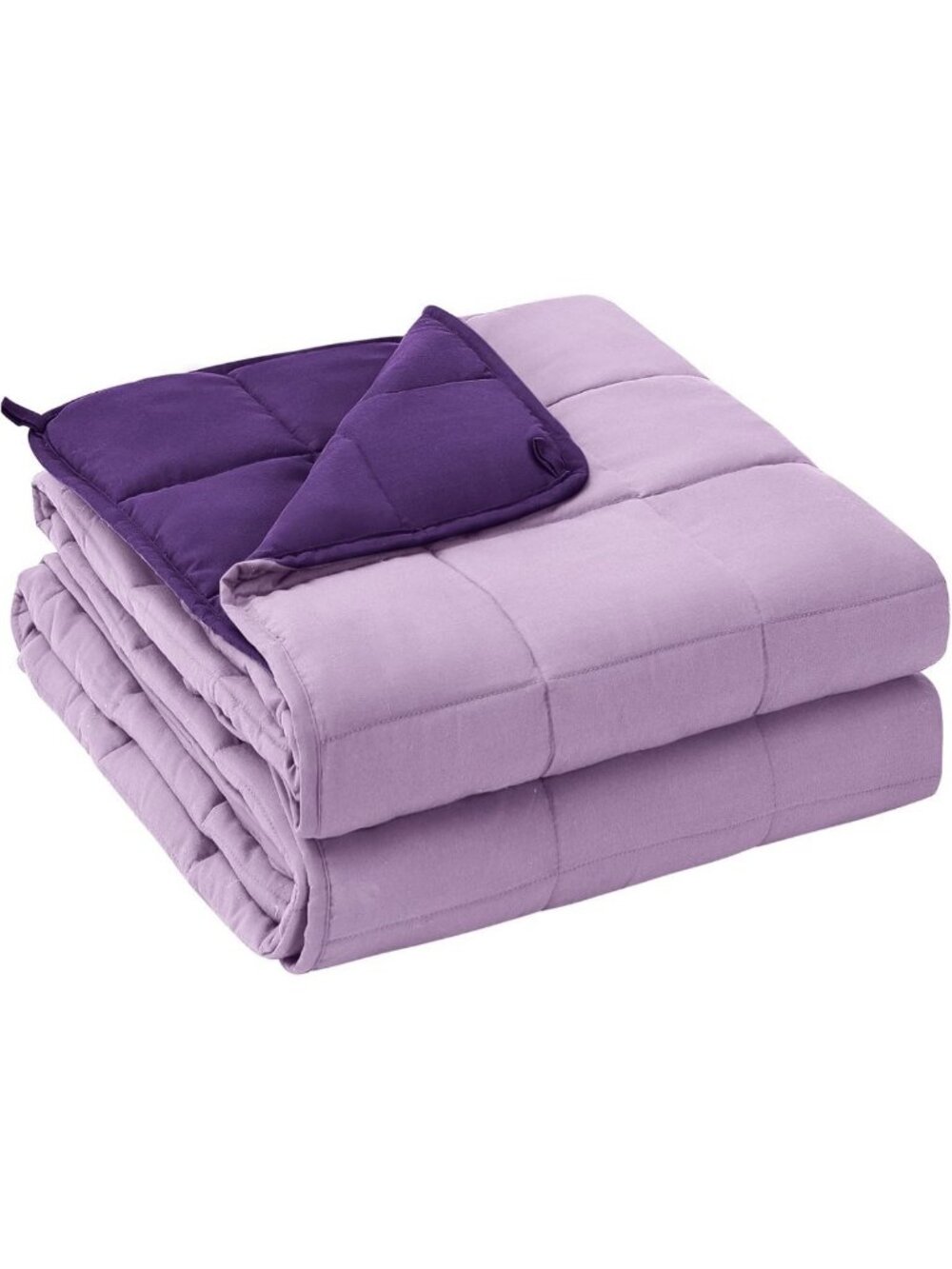 30lbs King Size Weighted Blanket for Adults, 80” x 87”, Cozy Purple Comfort